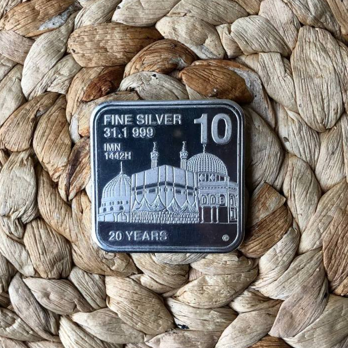 fine silver imn/logam mulia perak imn/10 dirham imn/khamsa imn/dirham imn/daniq atau seperenam imn