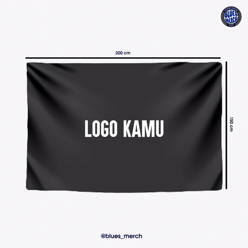 Bendera printing ukuran 200 x 150 cm/ukuran 200x100cm/Giant flag/Bendera custom/Bebas desain sesukam