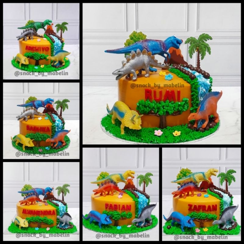 Kue Ultah Custom Dinosaurus
