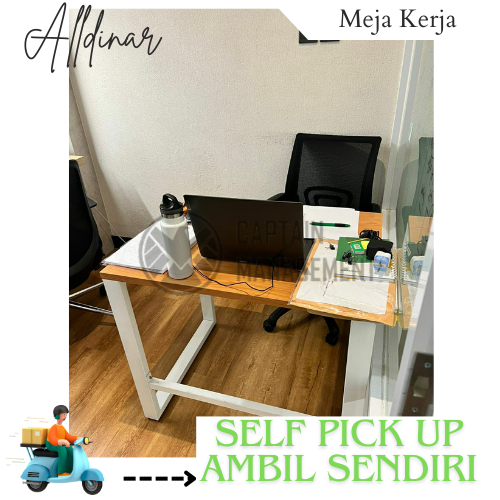 Office Table Meja Laptop Gaming Murah 100x60x70 Work Table Meja Kantor Furniture Modern