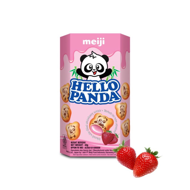 

MEIJI HELLO PANDA STRAWBERRY CREAM BISCUIT