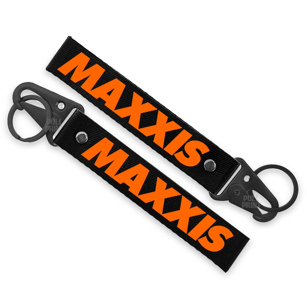 Webbing Keychain Gantungan kunci unik dan multifungsi bahan nylon premium motif Maxxis banyak piliha