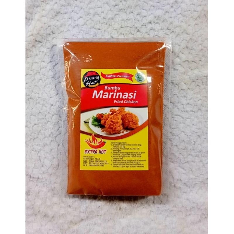 

bumbu marinasi EXTRA HOT ayam goreng fried chicken 250gr