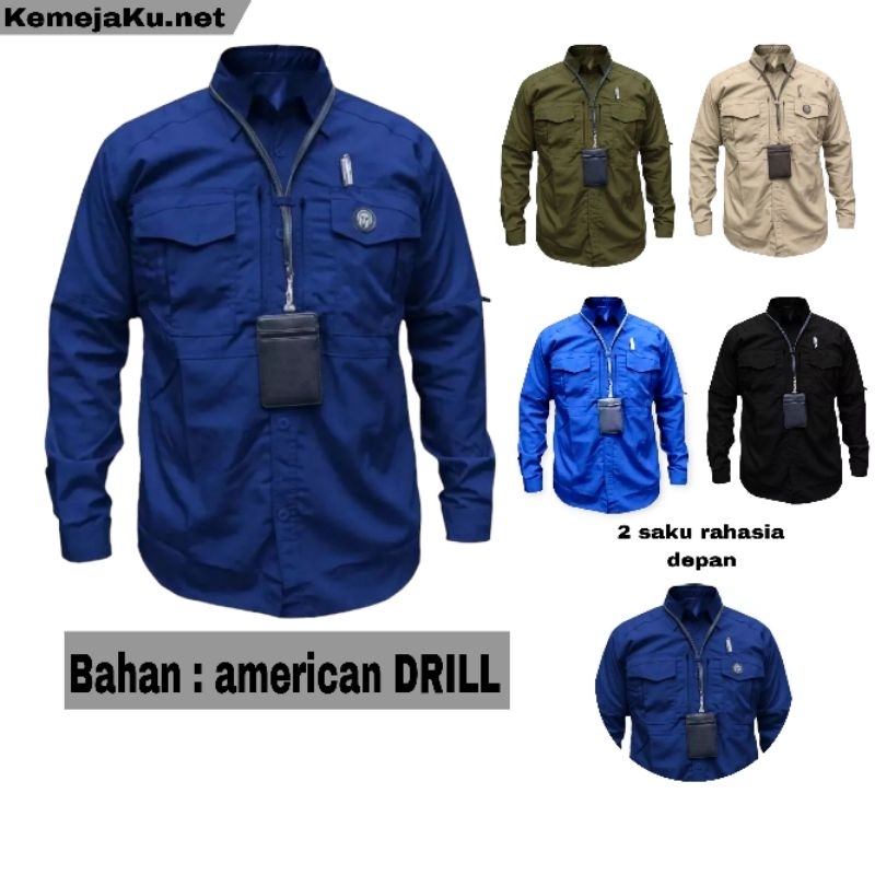 Baju PDL lapangan outdoor | Kemeja Taktikal pria wanita | Kemeja Taktical Pria Lengan Panjang | Keme