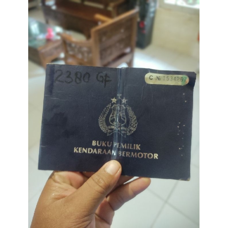 Dokumen BPKB RXS tahun 2001