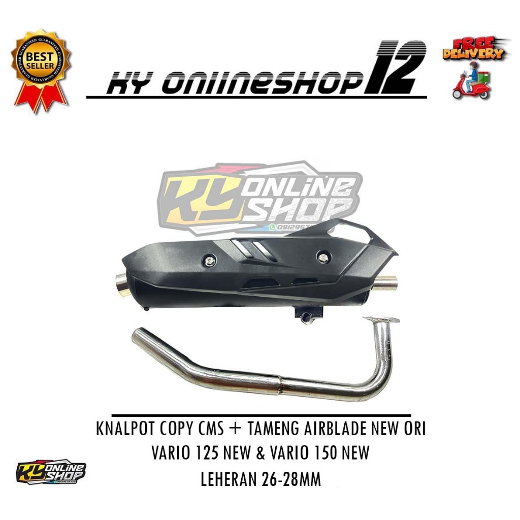 LIVE - KNALPOT COPY CMS VARIO 125/150 LED NEW - UKURAN 26-28 MM , 28 MM , 28-32 MM ZRC ZANNY KNALPOT
