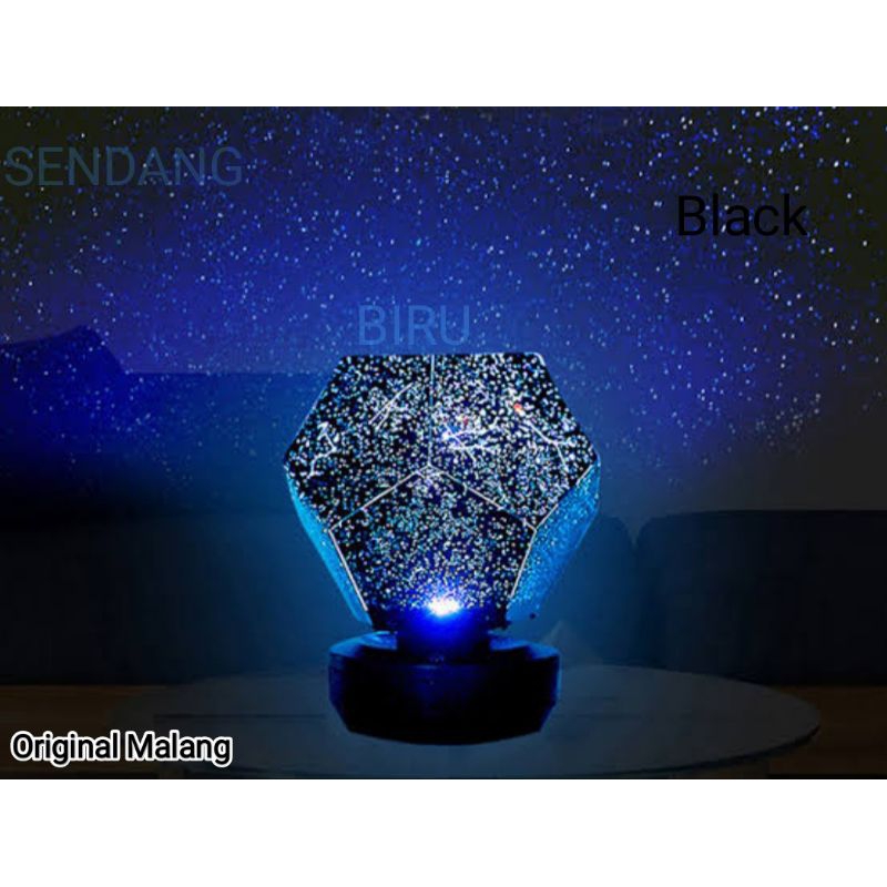 LED SENDANG PROYEKTOR BIRU WARNA BLACK