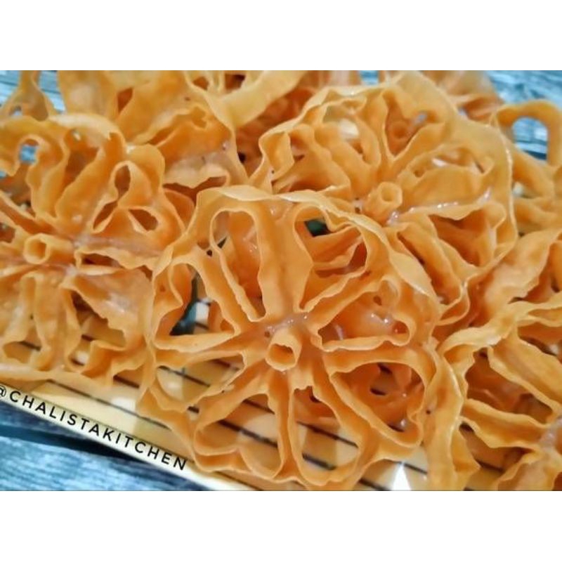 

kembang goyang wijen 250gr free bubble wrap dan kardus packaging