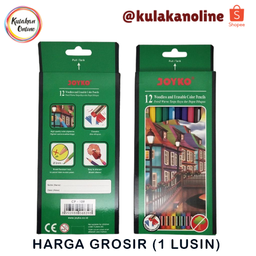 

[GROSIR] Pensil Warna Joyko 12 Warna Panjang CP-109 (1 LUSIN)