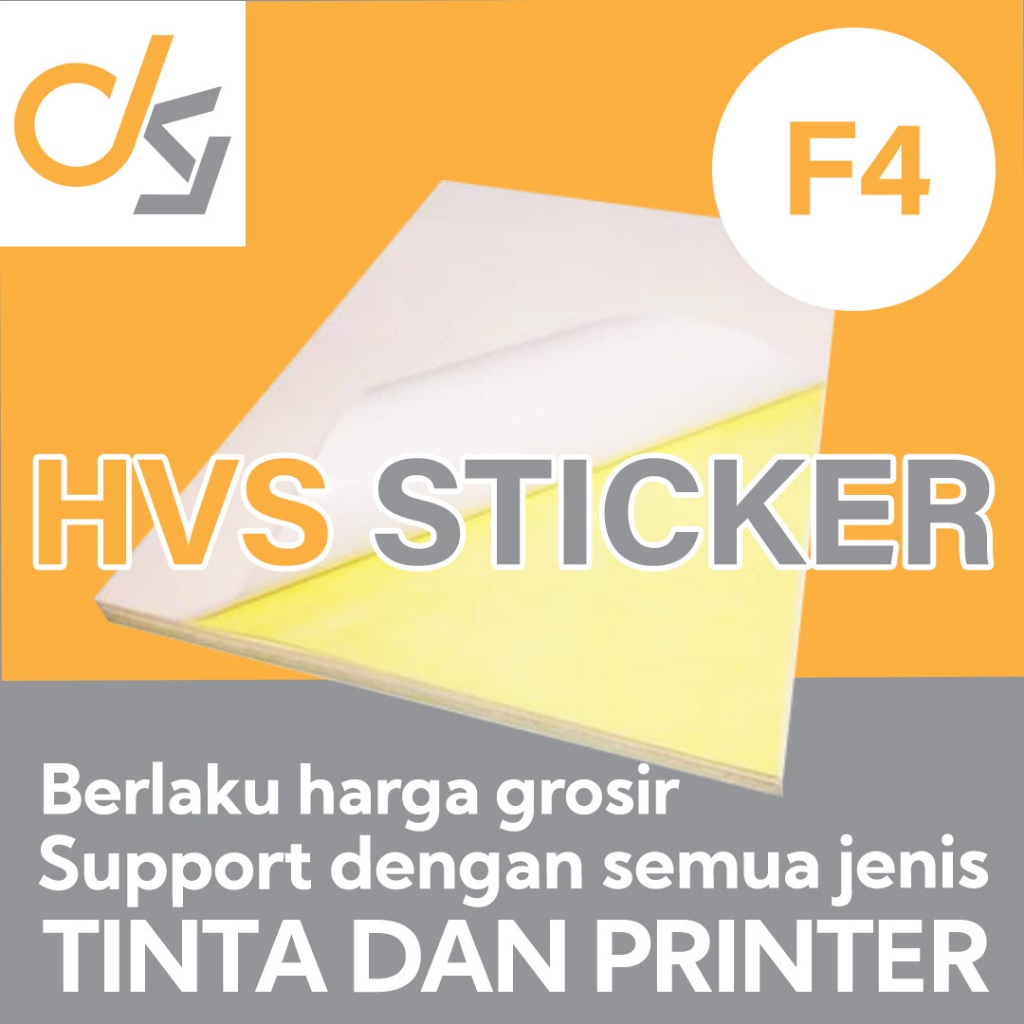 

Kertas Stiker HVS F4 Kromo Chromo Sticker Lintec Dye Inkjet Art Paper