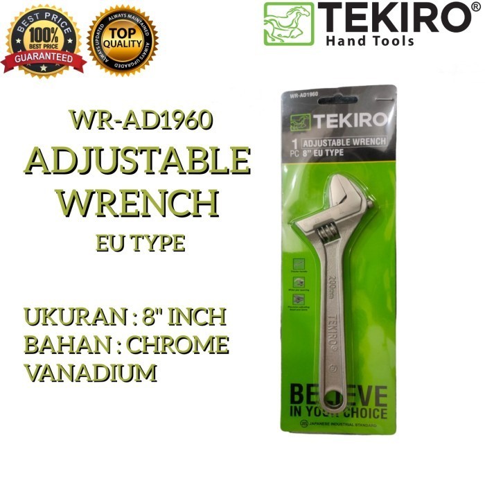 TEKIRO Kunci Inggris 8" Adjustable Wrench 8 INCH Tekiro Kunci inggris 8" 200mm adjustable wrench 8"