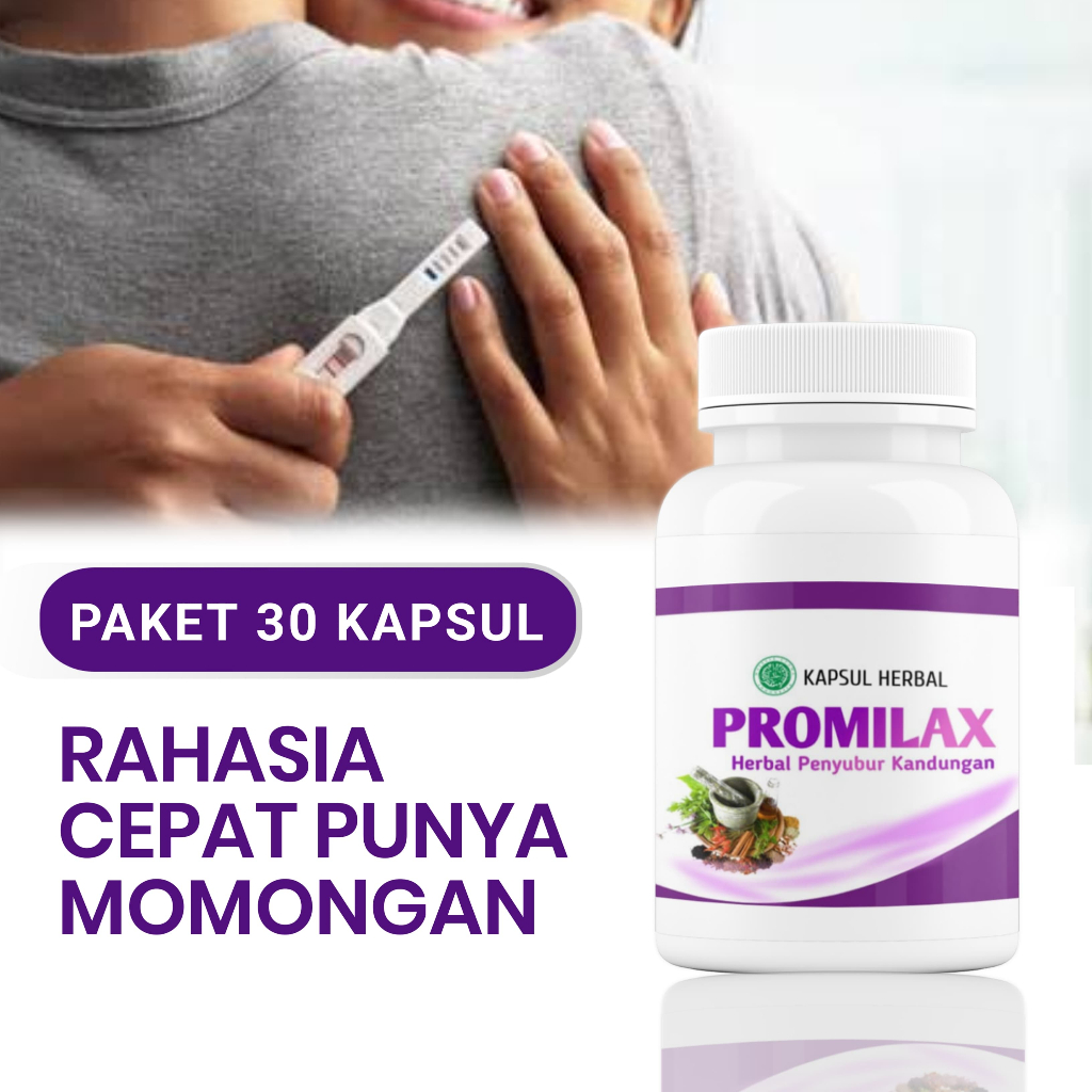 PROMILAX 30 Kapsul, Asam Folat Untuk Program Hamil Pria Wanita Ampuh Cepat Dalam 2 Minggu, Vitamin S