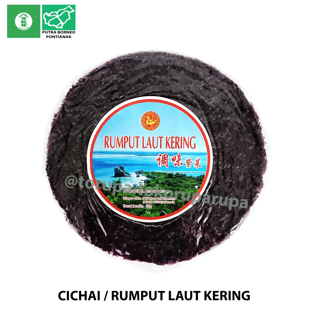 

Rumput Laut Kering 40gr / Cichai / Cicai Siap Saji / Dried Seaweed