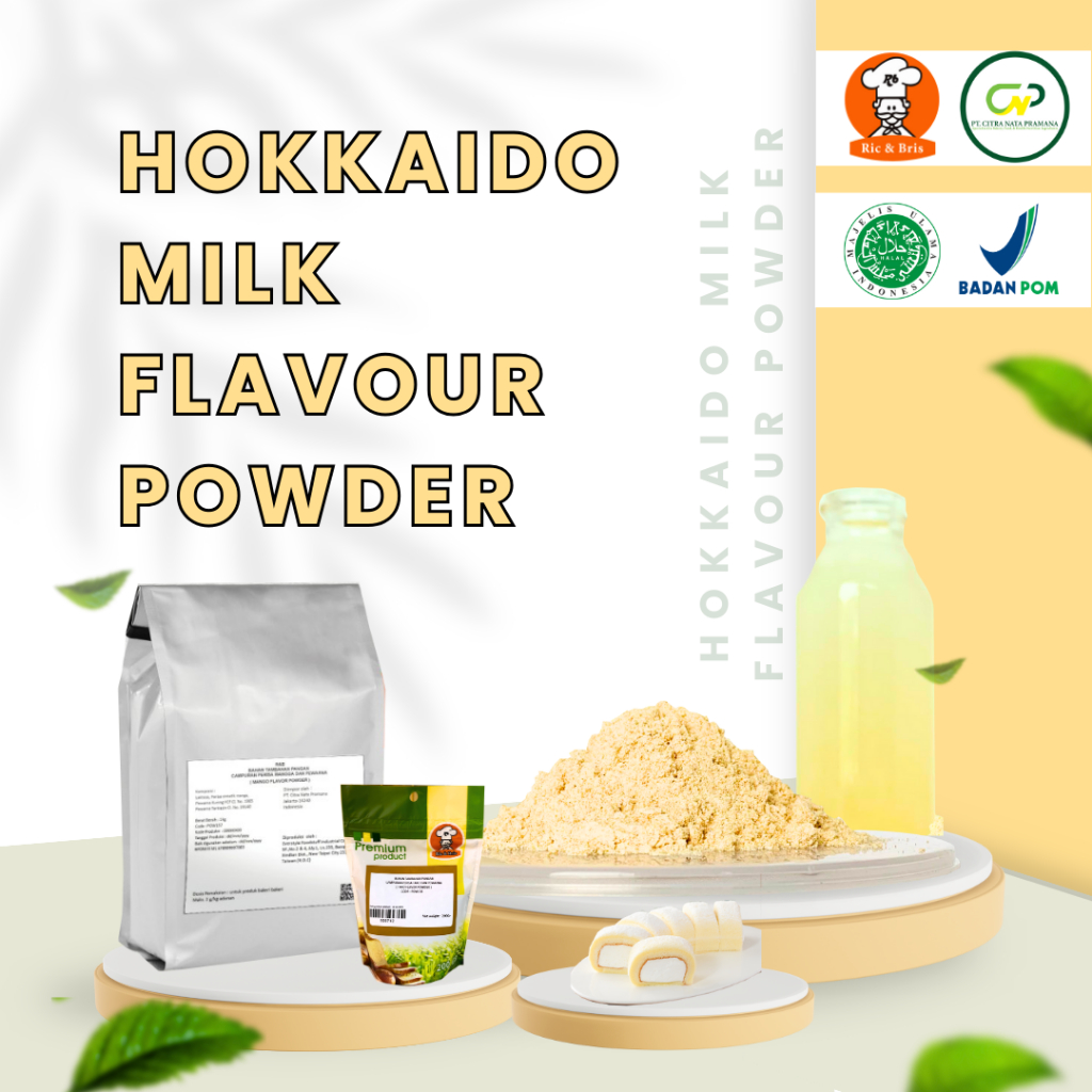 

Hokkaido Milk Flavour Powder / Perisa Bubuk Susu / Perasa Flavor / Perasa Kue