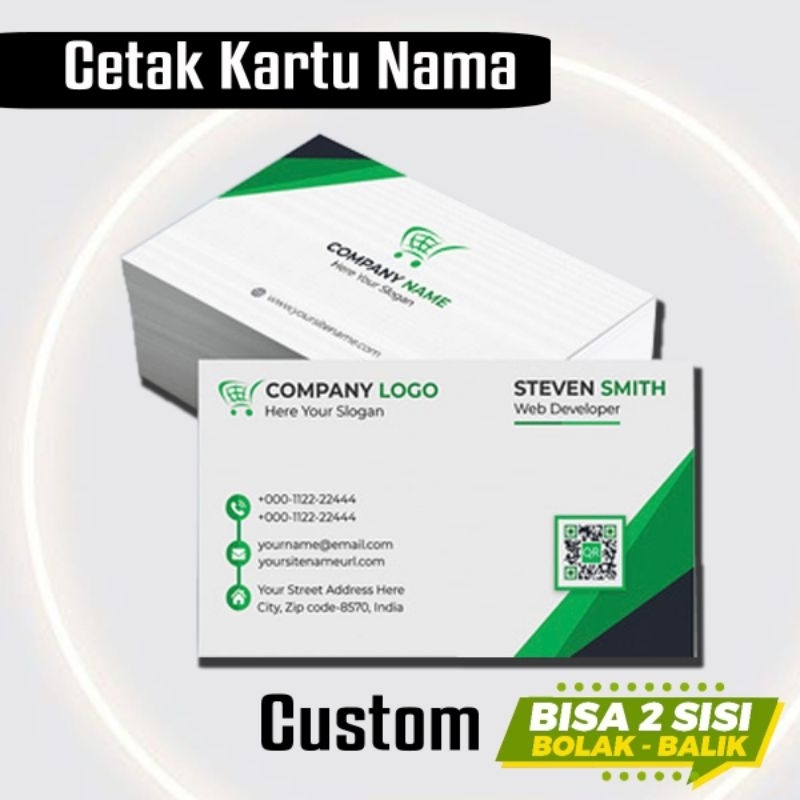 

Kartu nama custom kustom termurah 2 sisi 10 blok /1000 lembar