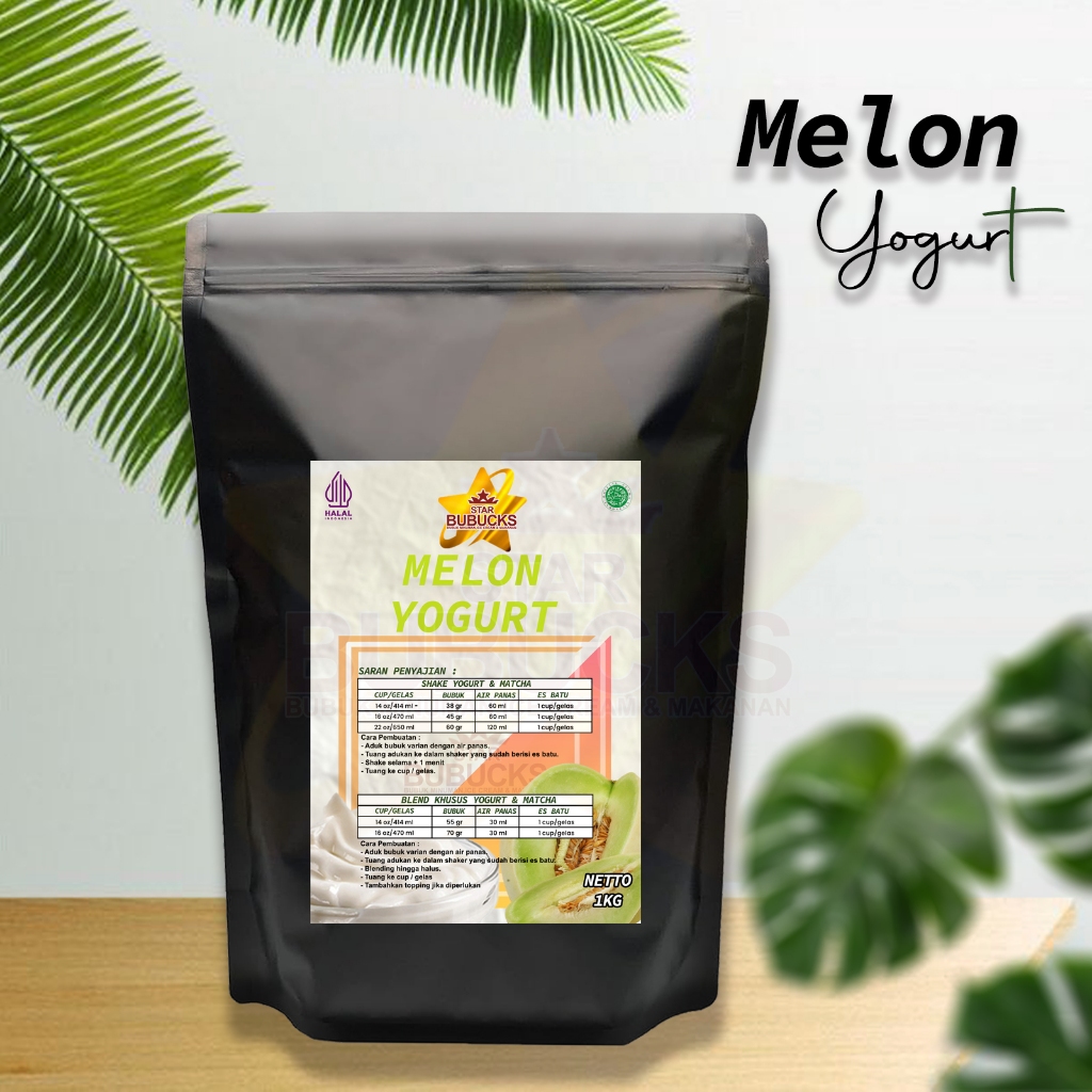 

Star Bubucks Rasa Yogurt Melon Bubuk Instan Minuman Premiun ( 1 Kg )