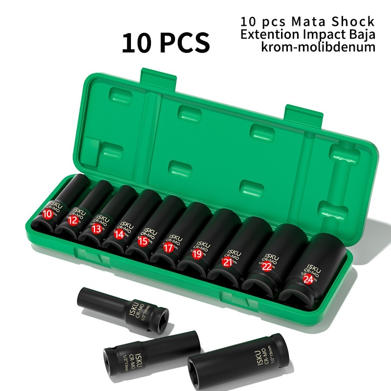 Kunci Socket Extention Impact / Kunci Mata Shock Impact 10-24mm