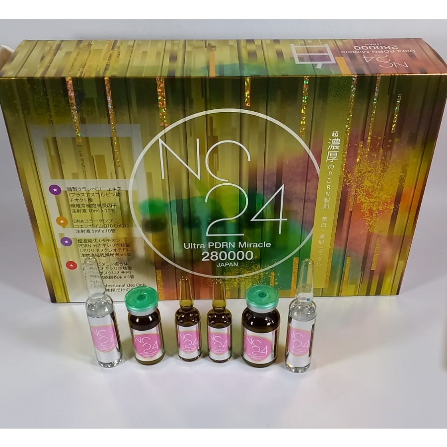 

NC24 ultra PDRN miracle 280000 box warna coklat kardus coklat