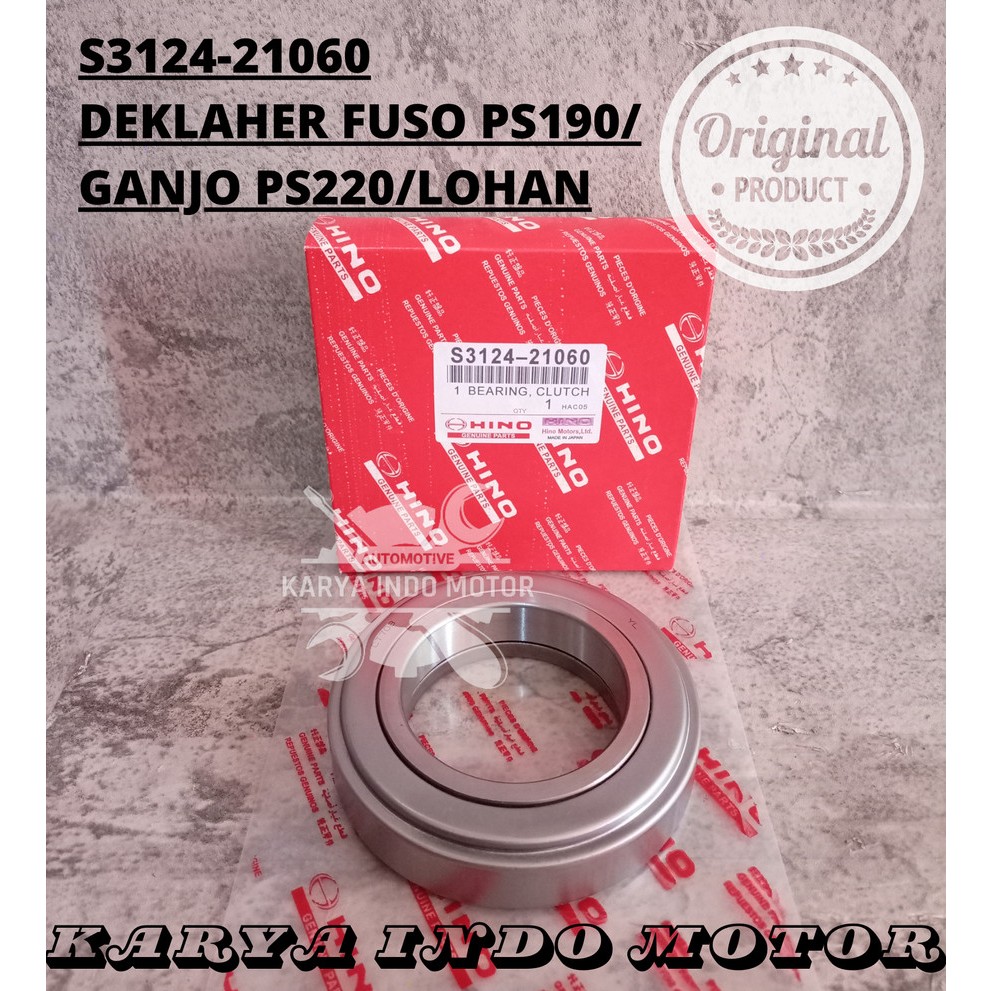 DekLaher Dek Laher Release Bearing Kopling Hino Lohan 500 FM 260TI S3124-21060