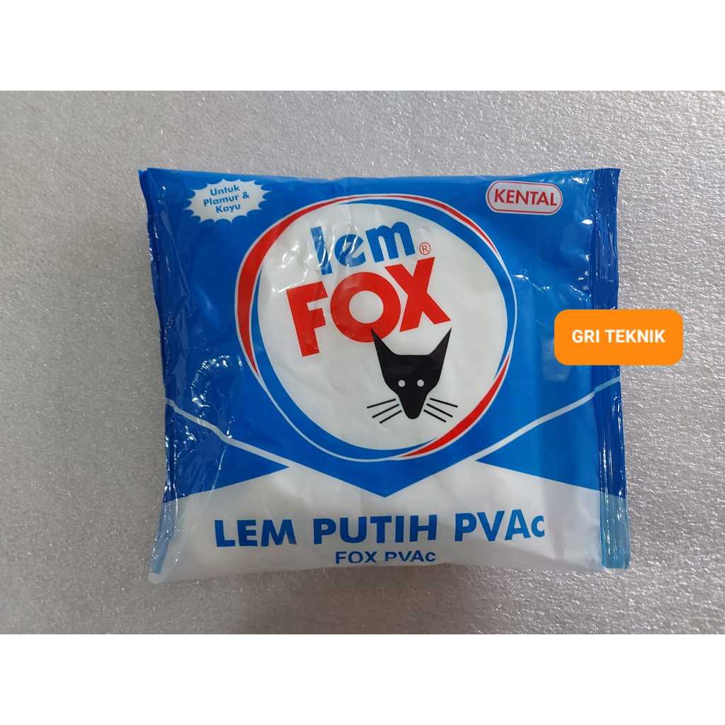 

350 GRAM !!! LEM PUTIH PVAC FOX UKURAN BUNGKUS 350 GRAM / LEM PLAMUR / LEM KAYU