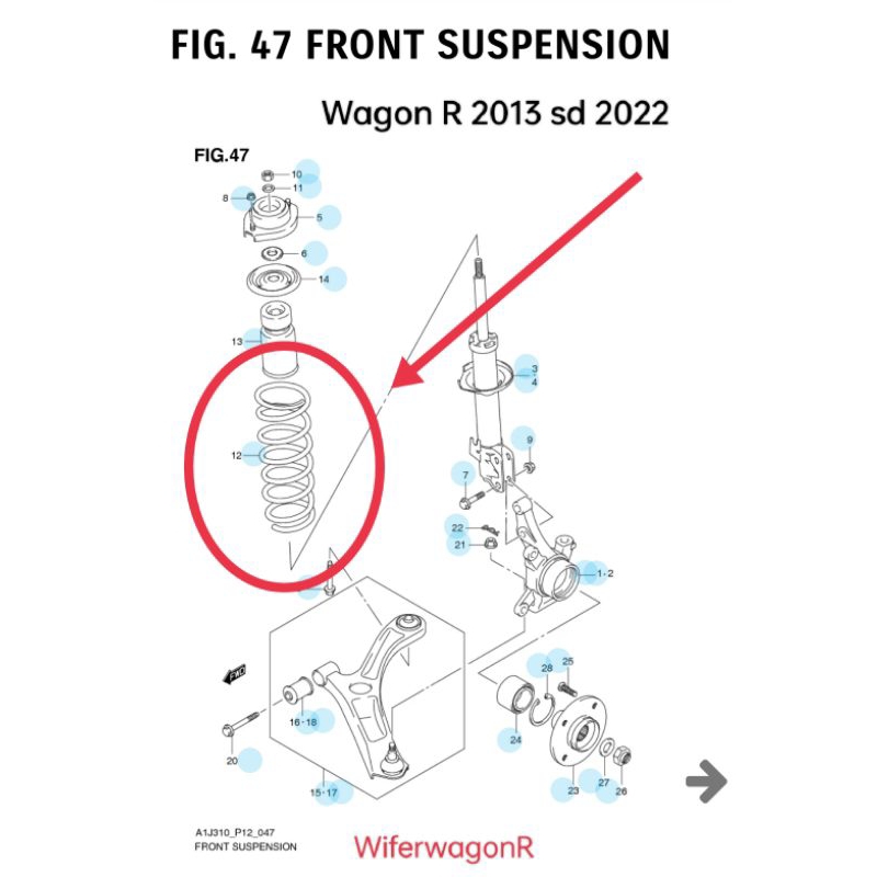 Per wagon R original part