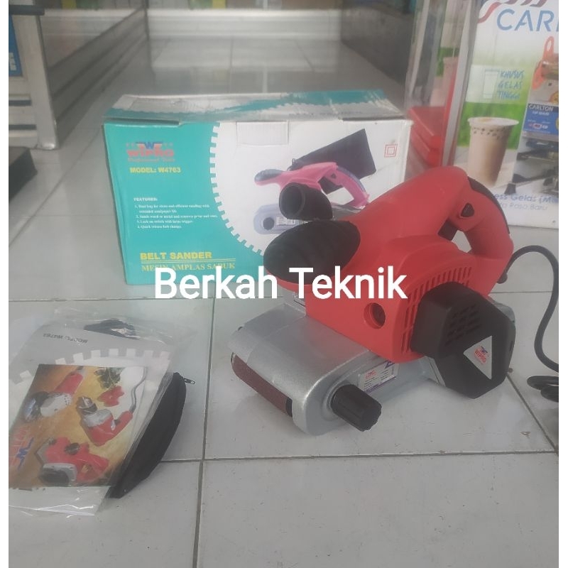 Mesin Amplas Belt Sander Wipro W 4763