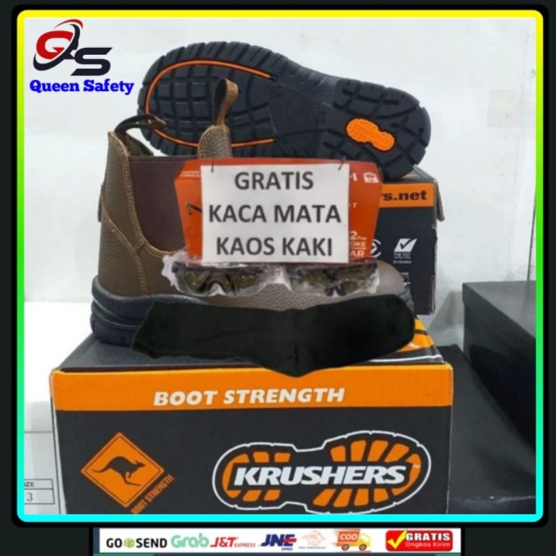 Sepatu Safety Krushers NEVADA/Sepatu Safety Krushers/Sepatu Safety Proyek/Sepatu fashion Proyek/Sepa