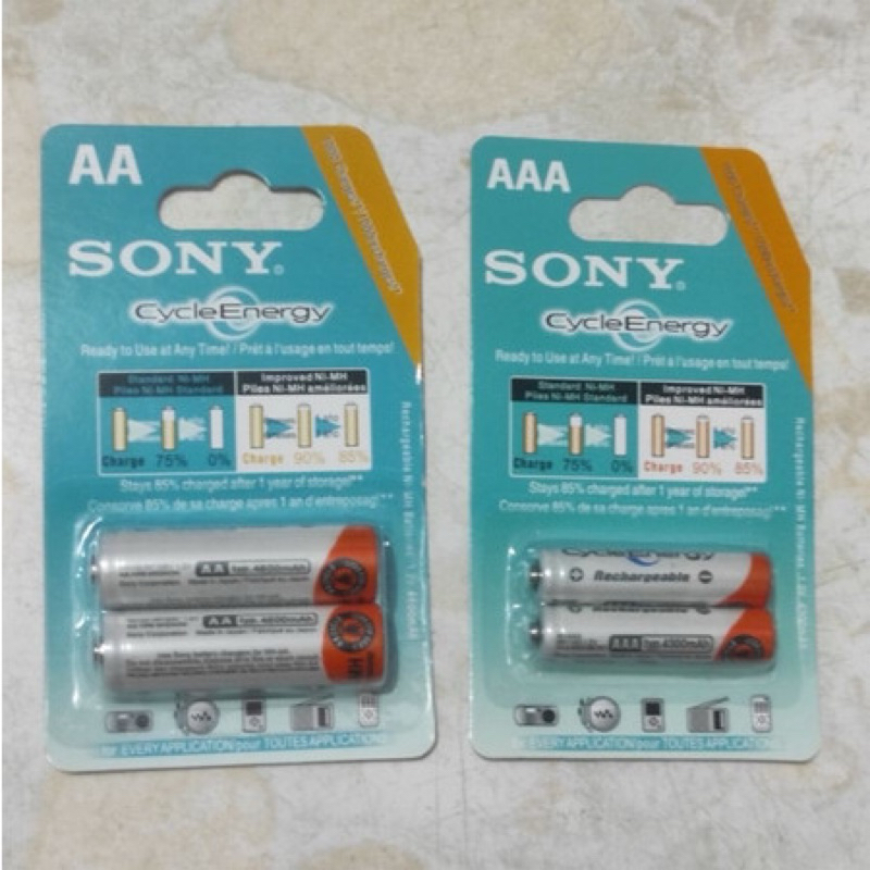 Baterai Charge AA AAA SONY / Baterai Ces Ukuran AA AAA Merk SONY