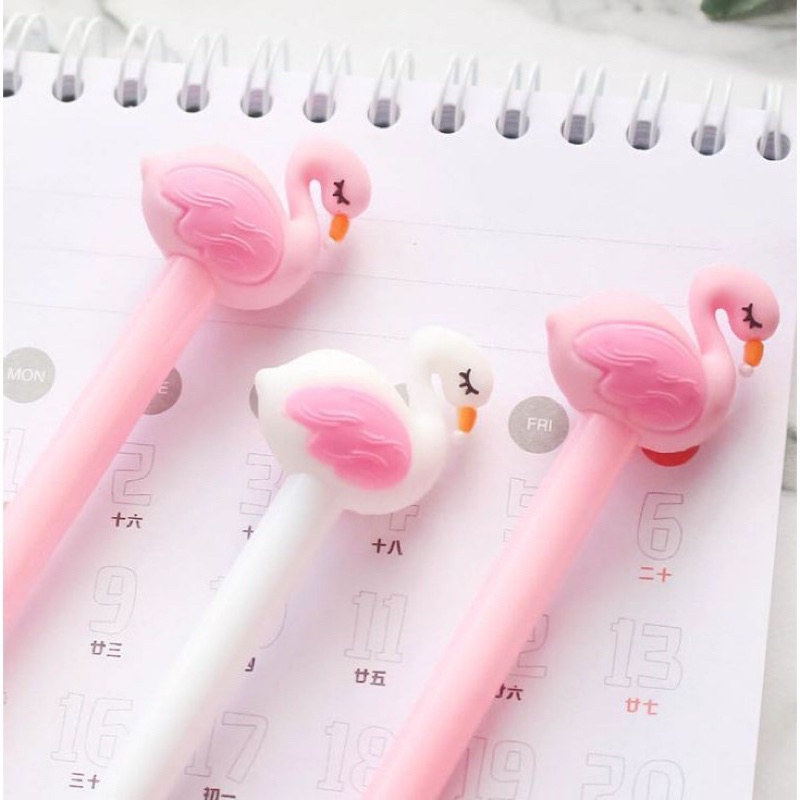 

[JOURNALROSS] Pena Karakter Flaminggo 0,5mm Pulpen Tinta Gel Cair Burung Bangau Unik Alat Tulis Kantor Sekolah Stationery