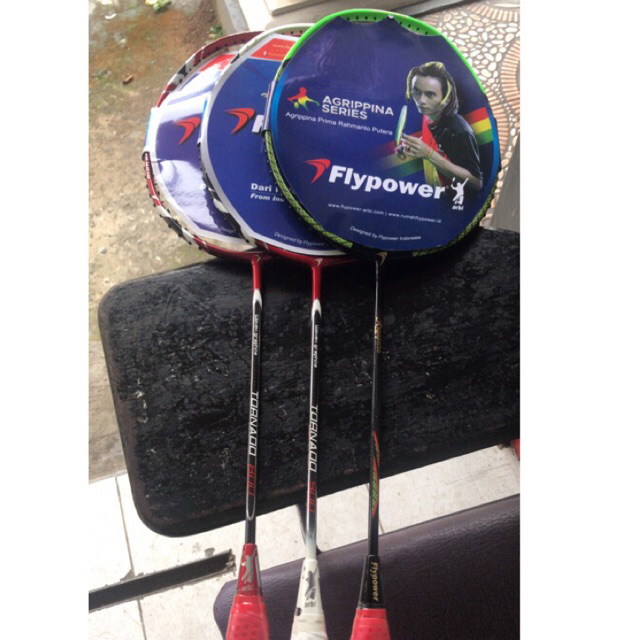 RAKET FLYPOWER ARGAPURA, TORNADO 800 900 BADMINTON BULUTANGKIS ORIGINAL