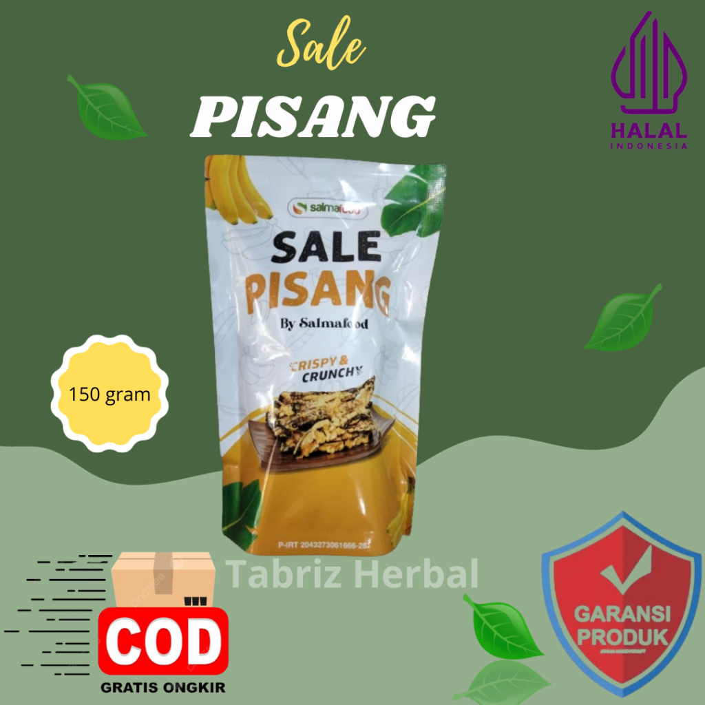 

sale pisang ambon kering by salma food renyah & enak salma food 150 gr