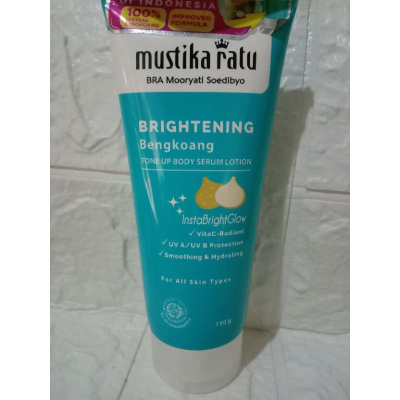 mustika ratu brightening bengkoang tone up body serum lotion