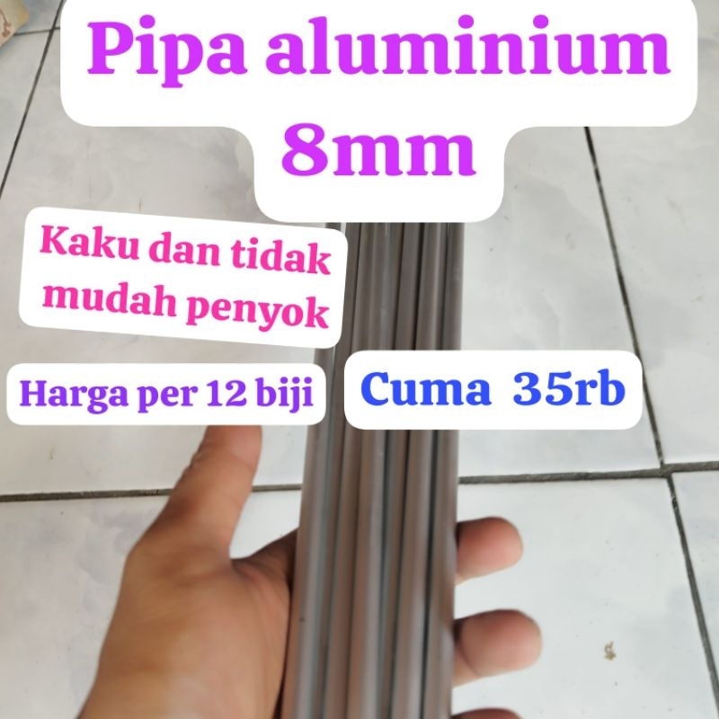 pipa aluminium 8mm