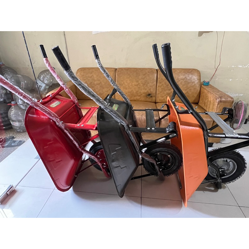 Gerobak sorong | Gerobak angkut Farffala orange - sudah di rakit