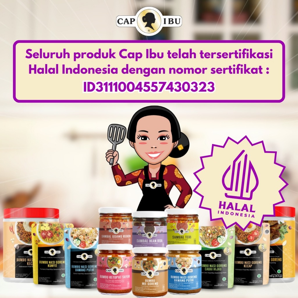 CAP IBU Sambal Cumi Kemasan Pot