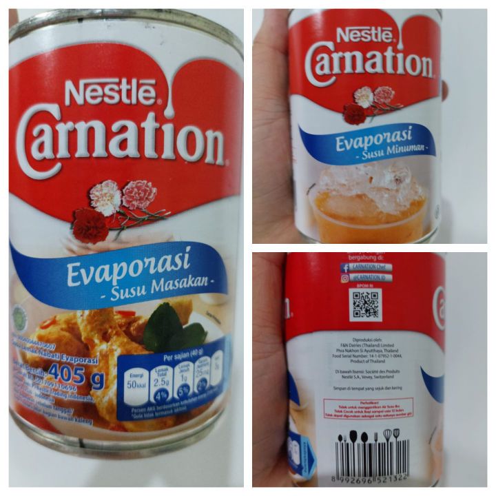 

Nestle Carnation Evaporasi susu masakan untuk makanan dan minuman 405 gr