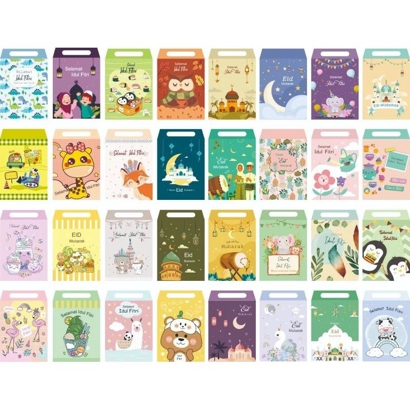 

[BELI 10 FREE 1] BEBAS PILIH Amplop lebaran 2025 amplop unik lucu aesthetic angpao lebaran isi 10pcs per pack