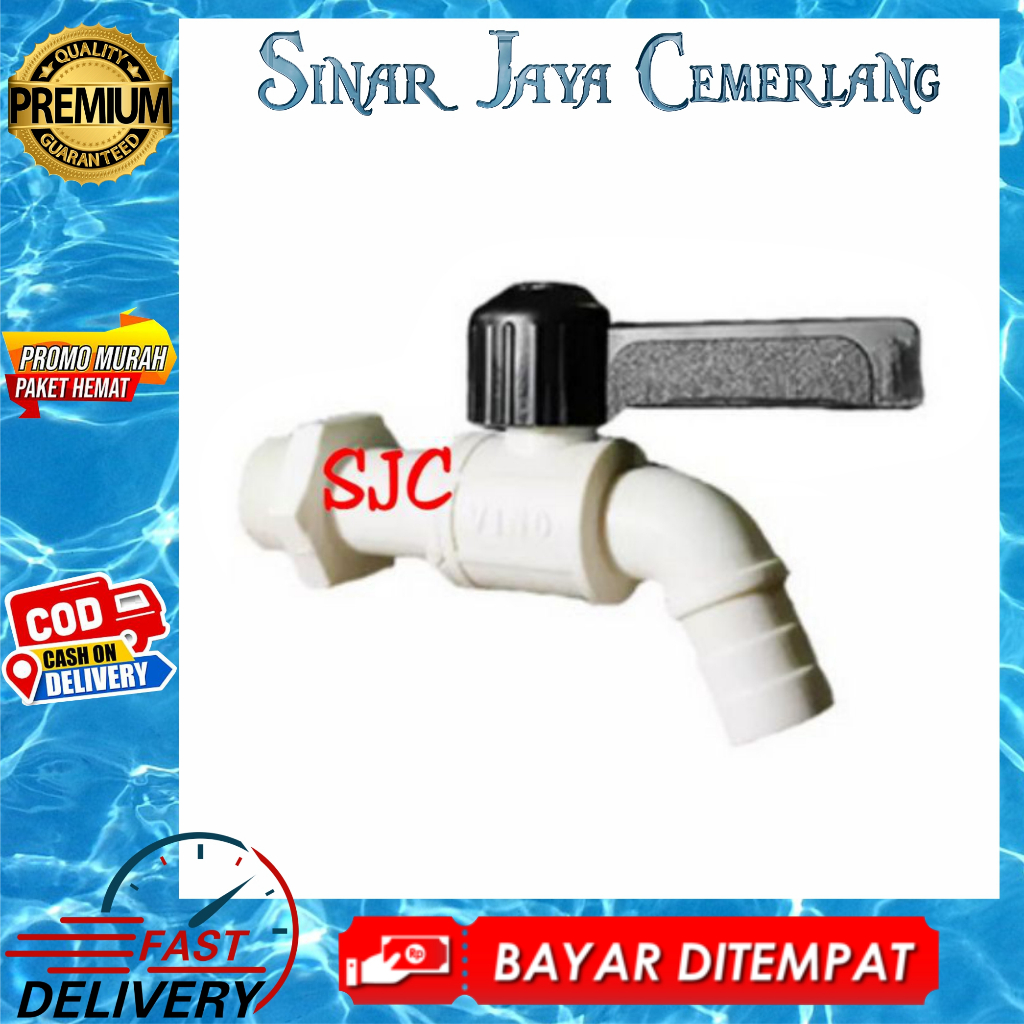 Kran Taman Bola PVC - Kran Air Bola Taman Kecil - Kran ABS Vino