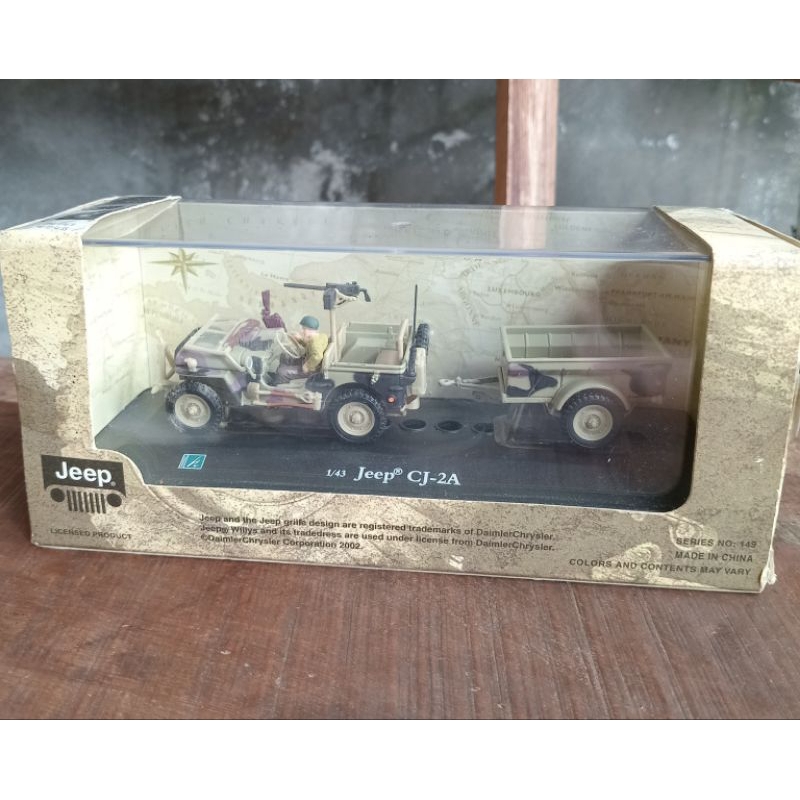 ❌️ SOLD ❌️ Jeep Willys CJ 2A military cararama 1:43