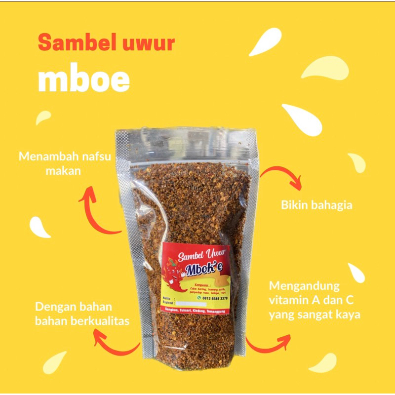 

sambel uwur mboe//sambel bubuk super //penambah nafsu makan