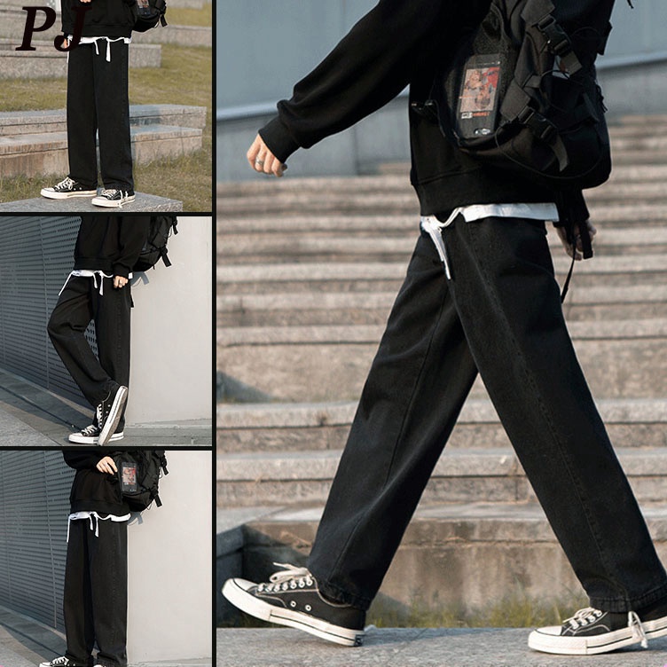 Dapatkan Koin  Jeans hitam celana celana hitam pria jeans pria celana korean style pria celana kulot