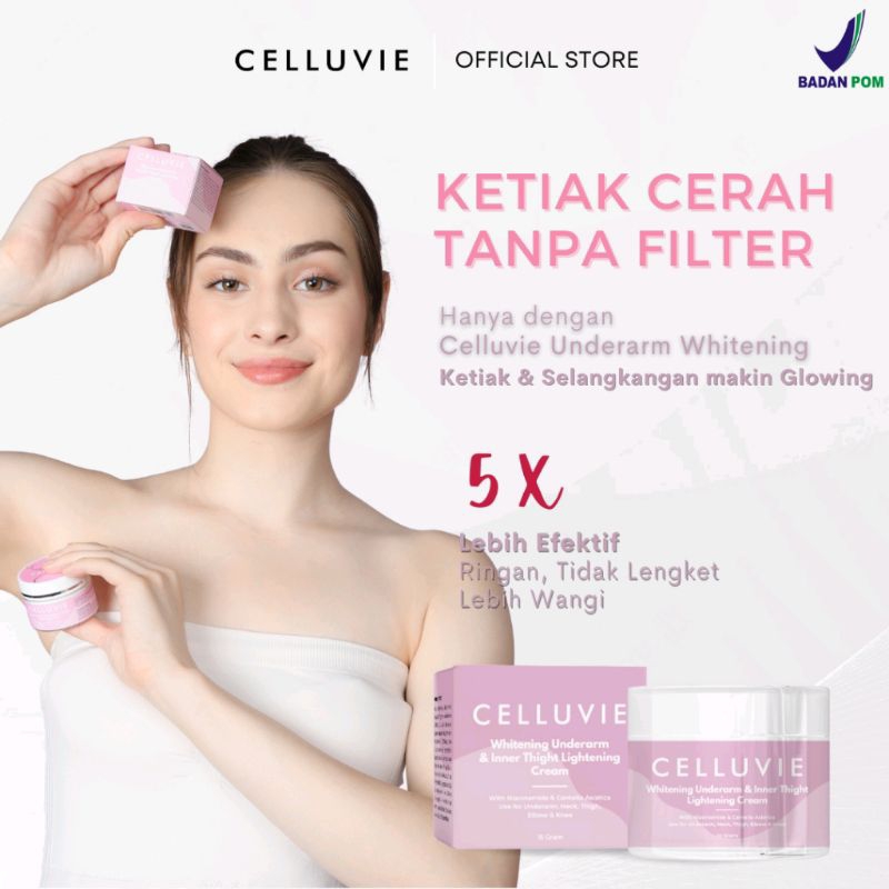 Pemutih Selangkangan dan Ketiak CELLUVIE Underarm Whitening Cream