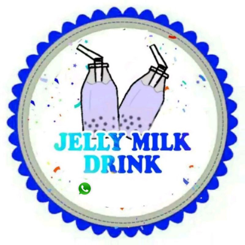 

(MINIMAL ORDER 100 PCS) STICKER JELLY MILK DRINK