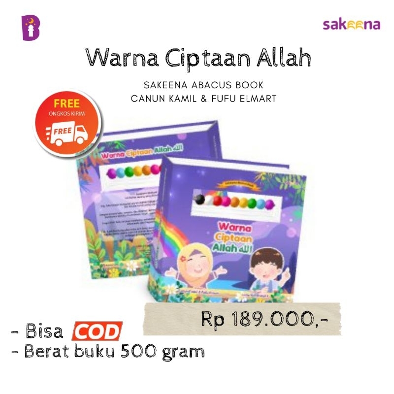 Warna Ciptaan Allah My First Abacus Book Buku Sempoa Anak Muslim Sakeena Family Publishing Canun Kam