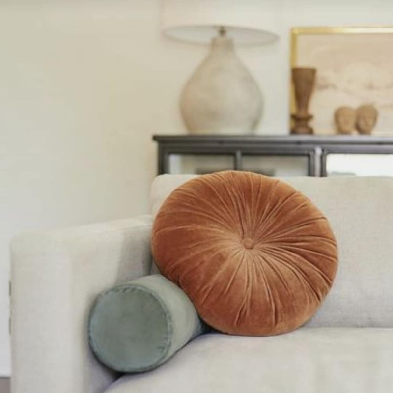 Sale Bantal Sofa Bulat Diamater 45/Bantal Labu Besar/Bantal Kursi Bulat/Bantal Ruang Tamu/Bantal