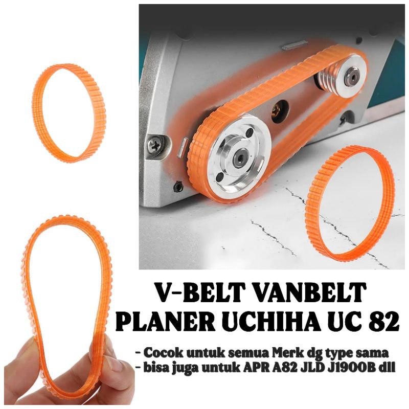 Fanbelt V-Belt Vanbelt Pasah planer Merek uchiha untuk UC 82 & EP 82