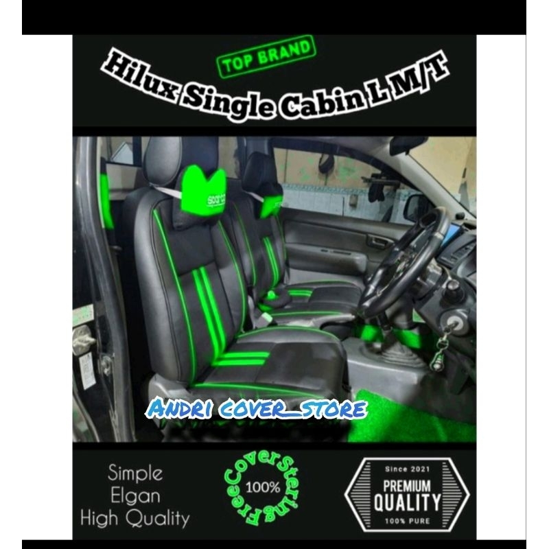 sarung jok mobil Toyota Hilux single cabin / cover jok Hilux single cabin / bungkus jok mobil Toyota