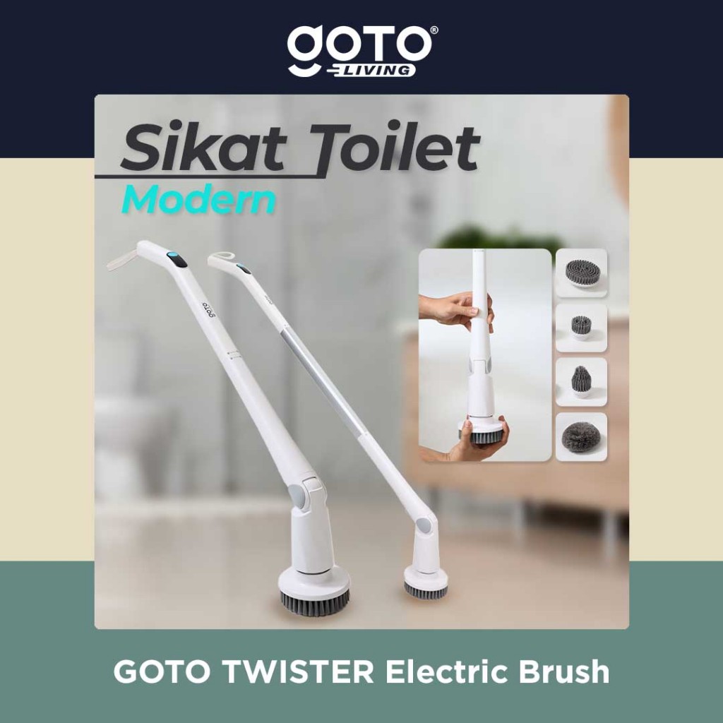 Goto Twister Electric Brush Sikat Kamar Mandi WC Toilet Elektrik