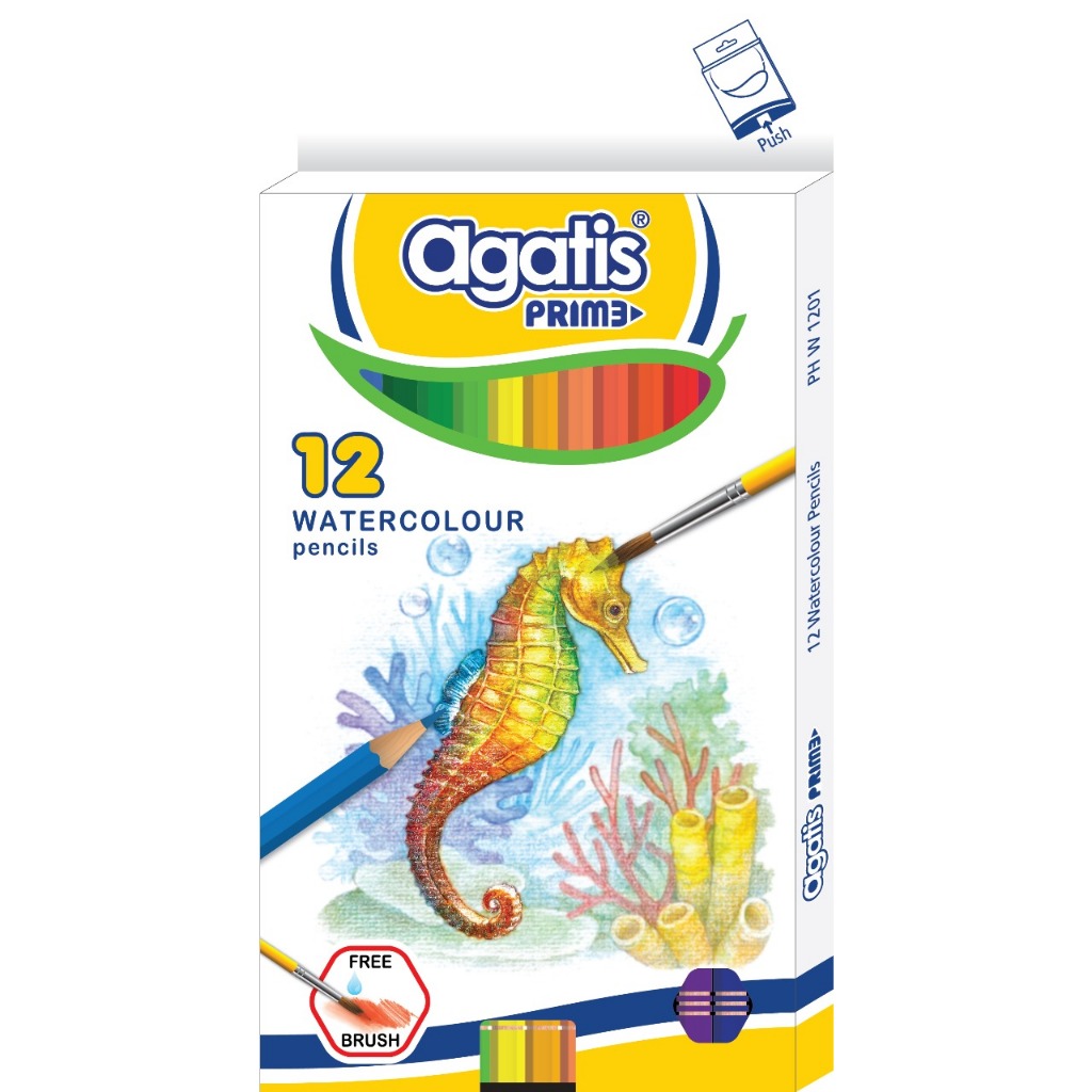 

Agatis Prime Watercolour Pencil Isi 12, 18 dan 24 warna
