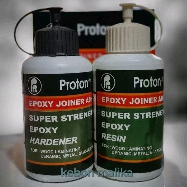 

Lem Epoxy Serbaguna Proton Super Strength Epoxy Resin + Hardener 1Kg